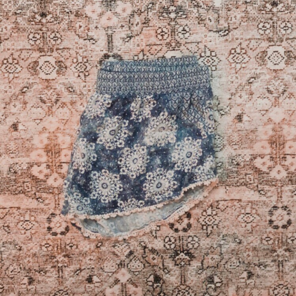 Blue Mandala Shorts